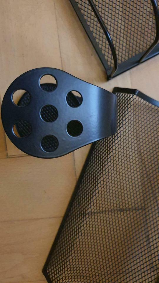 Schreibtischset von techo, 7-teilig, schwarz, wie neu in Hannover