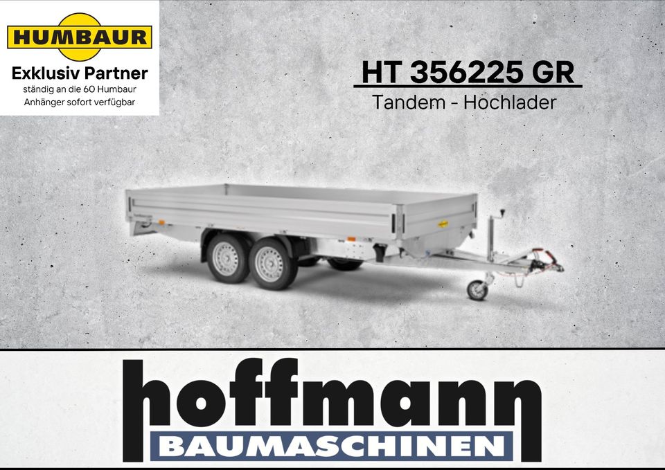 Humbaur HT 35 62 25 GR / 6,20m lange Ladefläche inkl. Zubehör in Bernau