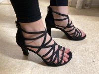 Marco Tozzi high heel Sandalen schwarz glitter Hessen - Marburg Vorschau