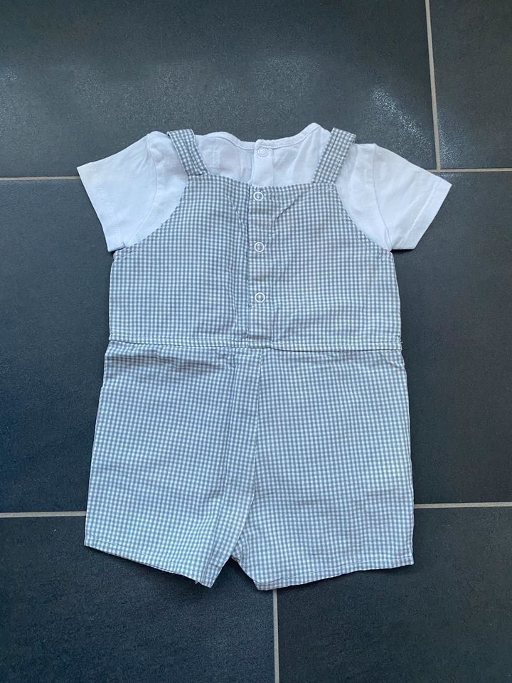 Boboli Gr. 68 74 Romper Spieler kurz grau Overall Anzug Hose in Bohmte