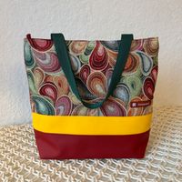 Superangebot! Tasche bunt Damen Schulter rot gelb groß Handarbeit Nordrhein-Westfalen - Soest Vorschau