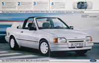 Ford Escort Mk4 Reklame Berichte RS XR3i Cabrio Orion 1,4 Tuning Hessen - Hanau Vorschau