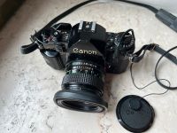 Canon A1 mit Databack und extra Objektiv mit retro Kameratasche München - Schwanthalerhöhe Vorschau