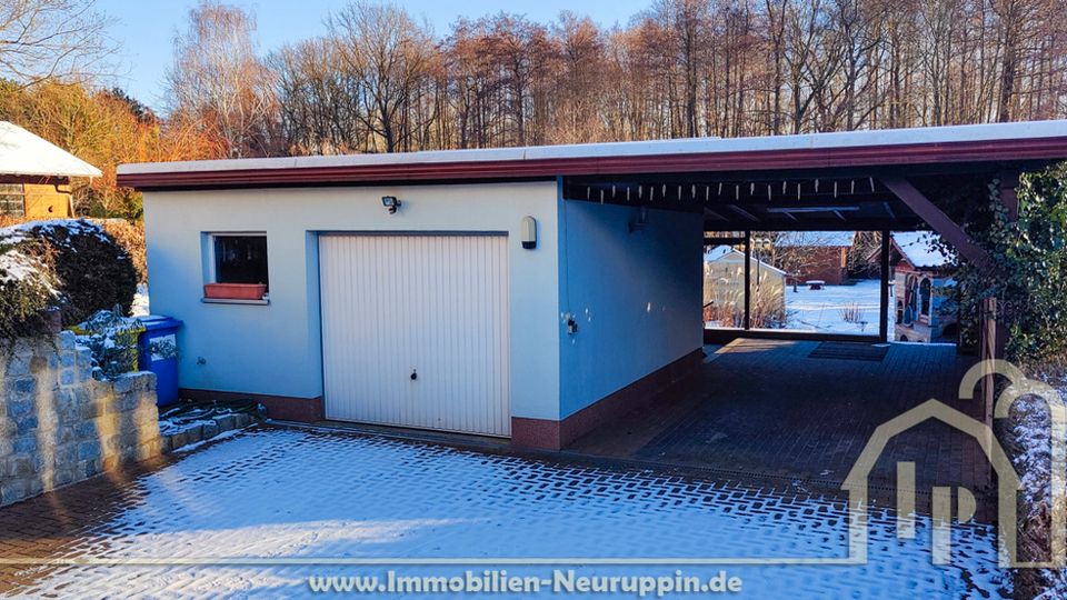 Reserviert - Moderne & gepflegte Doppelhaushälfte in Alt Ruppin - mit Sauna, Kamin und Garten in Alt Ruppin