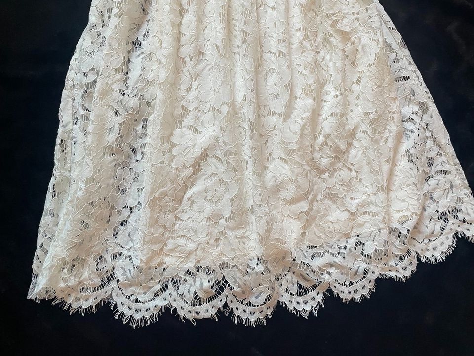 Verkaufe Standesamt Cocktail Kleid spitze Creme Gr. M in Ahlen