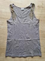 Esprit Tank Top Shirt grau Gr. XS 34 36 S Nieten Bayern - Kahl am Main Vorschau