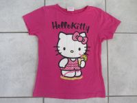 Hello Kitty T-Shirt / Top pink mit Glitzer Gr. 128 Rheinland-Pfalz - Wöllstein Vorschau