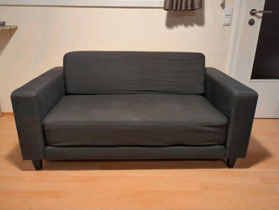Sofa, Zweisitzer, dunkel grau in Augsburg