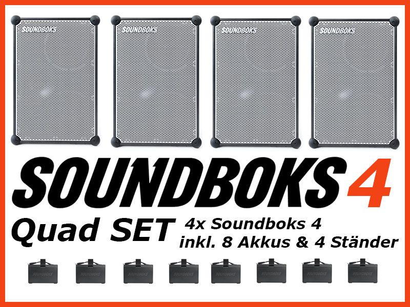 SOUNDBOKS MIETEN: Soundboks 3 & 4 BACKPACK/Rucksack SET mit Rucksack // mobile Akku Musikanlage / Bluetooth PA-Anlage / Lautsprecher / Soundbox & Powerstation Akkus für Musikanlagen /// VERLEIH RENTAL in Berlin