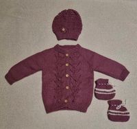 Selbst gestrickt, Baby Set, Mädchen, 3 Teile Wuppertal - Barmen Vorschau