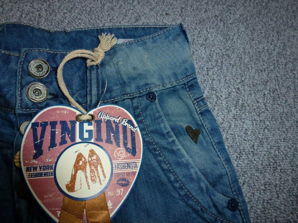 coole Sommer- Jeans von Vingino Gr.128 ( Size 8) **NEU** in Schraden