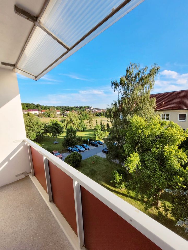 Frisch sanierte und modernisierte helle 57,94 qm 3-Zimmer Wohnung mit Balkon, mitten im Grünen mit Garten Mitbenutzung, Parkplatz direkt vor der Haustür, nur 1 min. zum Supermarkt! in Osterfeld