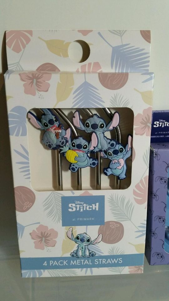 Disney Stitch Silkonbackform Messlöffel Strohhalm Muffinform in