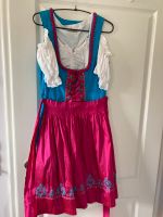 Dirndl Oktoberfest Kleid Bluse Schürze Türkis pink Punkte S Sachsen-Anhalt - Stendal Vorschau