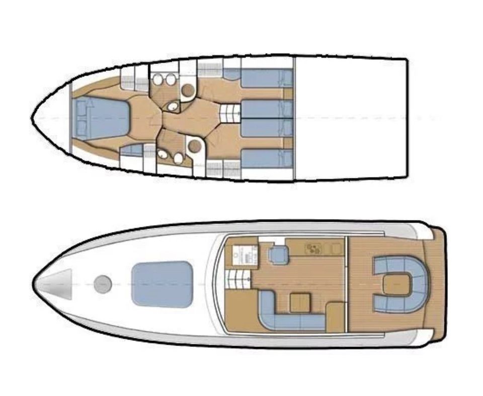 Motorboot Yacht Progetti Alena 48, IPS, großes Refit in Sagard