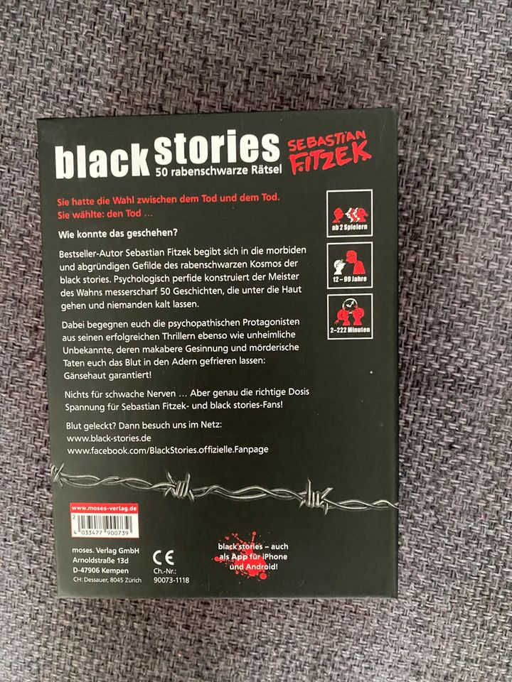 Black Stories, Sebastian Fitzek in Duisburg