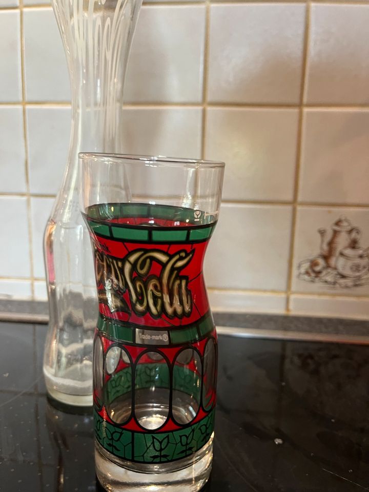 Coca-Cola Gläser und Flasche aus Sammlerauflösung Selten! in Bergweiler
