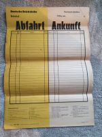 2 Aushang Fahrpläne Abfahrt/Ankunft DR Reichsbahn blanco Schwerin - Schelfstadt Vorschau