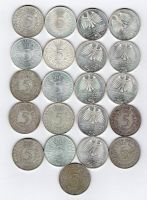 21 * 5 DM Silbermünzen zum Silberpreis Baden-Württemberg - Freiburg im Breisgau Vorschau