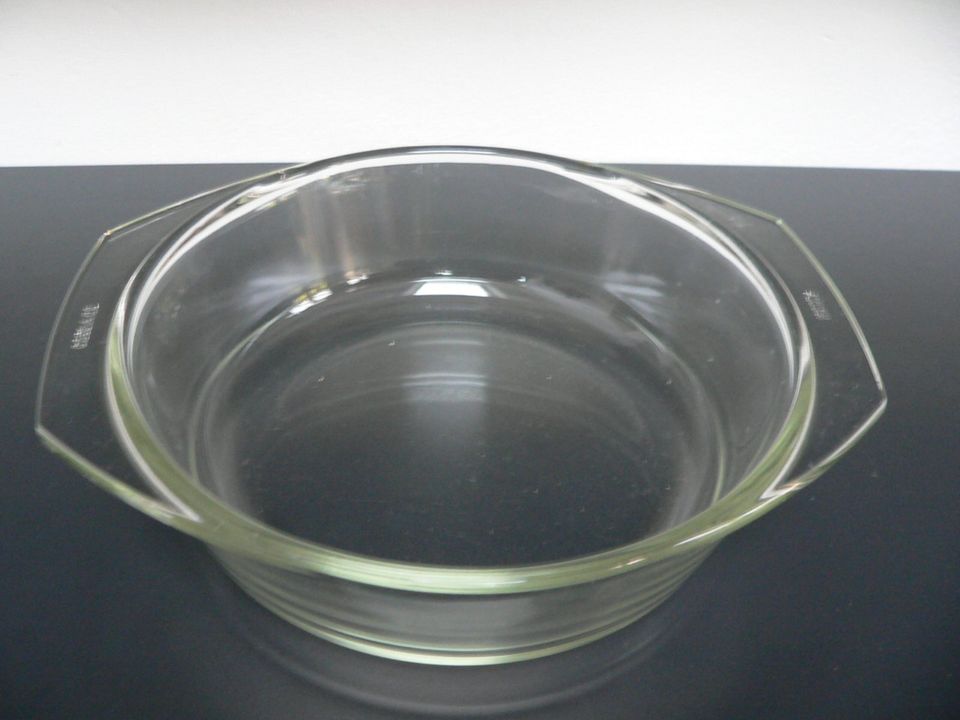 Simax rund Auflaufform Bräter Glas Schüssel Ofenform Kochglas in Brühl