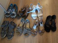 Schuhe 39/40/41 Sandalen Sandaletten Jeans weiß schwarz braun Hessen - Pfungstadt Vorschau