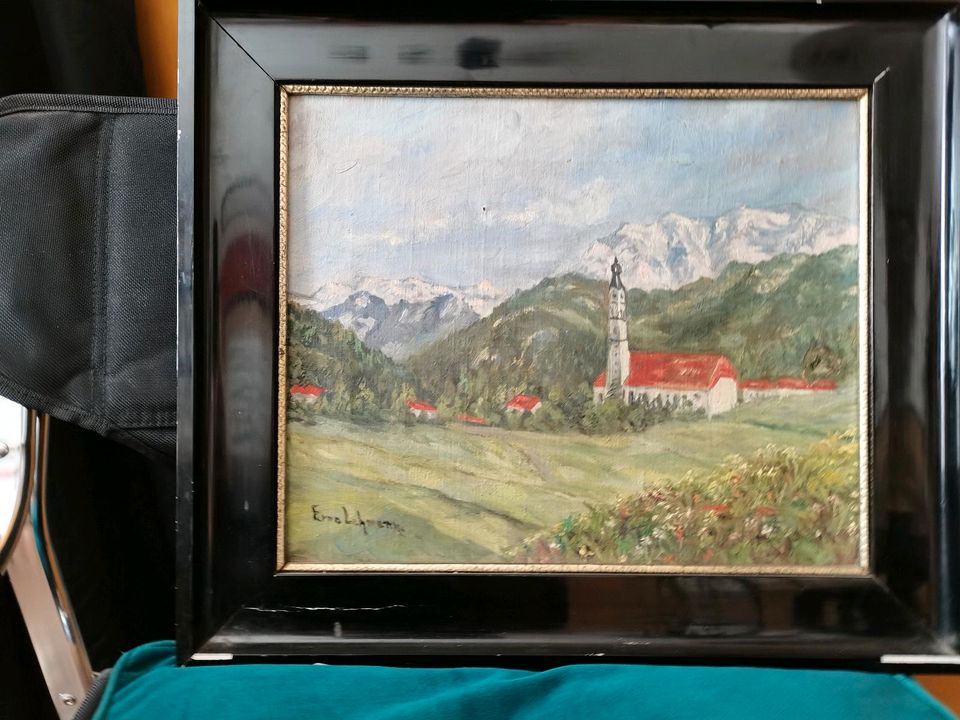 Altes Bild mit Bergen in Freital