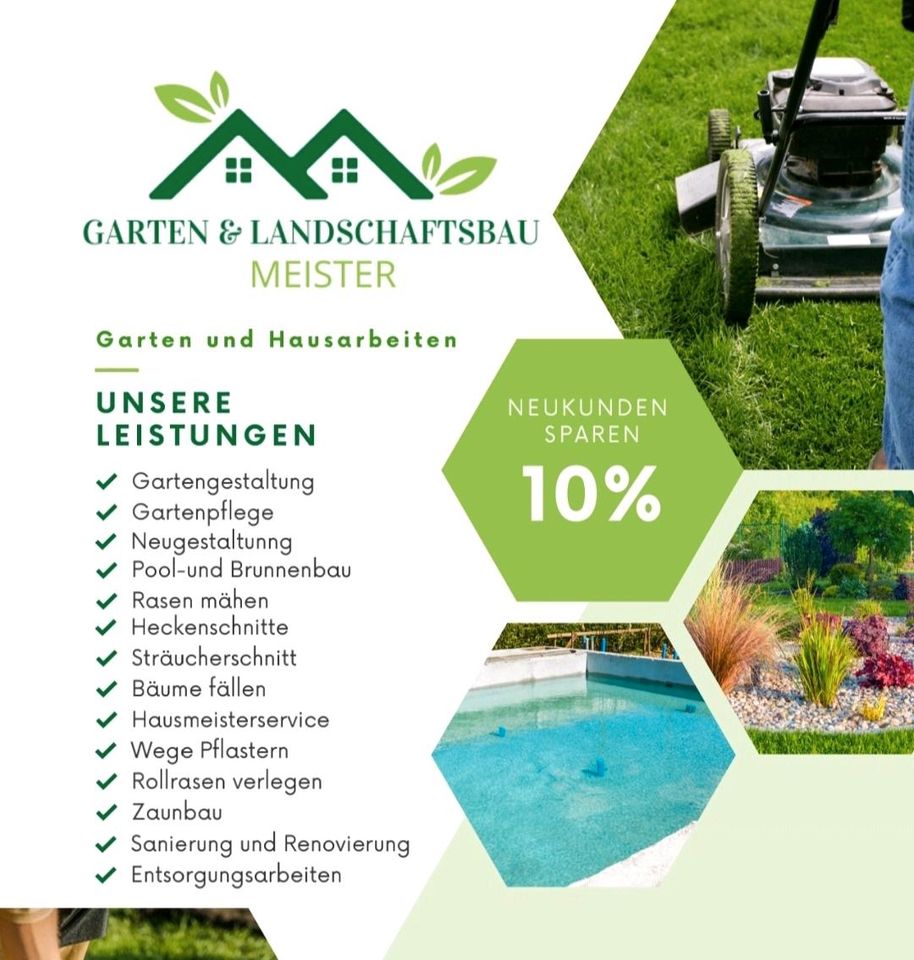 Galabau Gartenbau Landschaftsbau Handwerker Hausmeister Gärtner in Essen