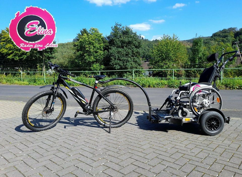 Paket Fahrrad-Anhänger für Rollstuhl +  E-MTB! #Rollstuhlfahrrad in Kirchen (Sieg)