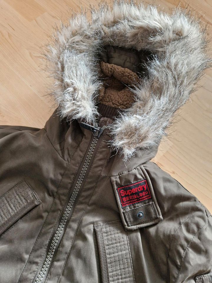 100 % Superdry Japan Parka Jacke Kapuze British Design NP 199€ in Rüsselsheim