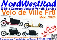 E-Lastenrad Velo de Ville FR8-Bosch Cargo/Zahnriemen/1500 Wh usw. Niedersachsen - Otterndorf Vorschau