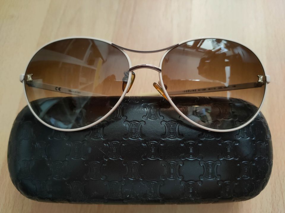 CÉLINE elegante Sonnenbrille 100% Original Vintage Piece Beige in Plochingen