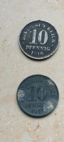 2x 10 Pfennig Deutsches Reich 1916 + 1917 Herzogtum Lauenburg - Geesthacht Vorschau