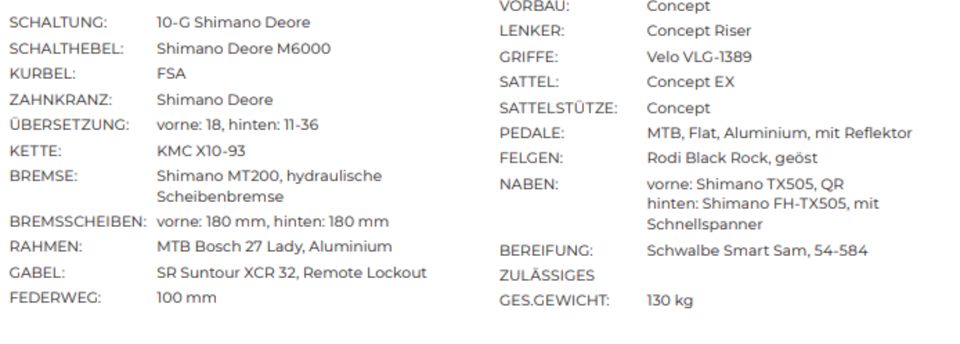 Univega L1670km 2.0 E Bike Mtb 27,5 Zoll.Bosch 75 NM Performance in Ansbach