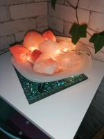 Salzkristallsteine mit Lichterkette in wunderschöner Schale Hessen - Fritzlar Vorschau