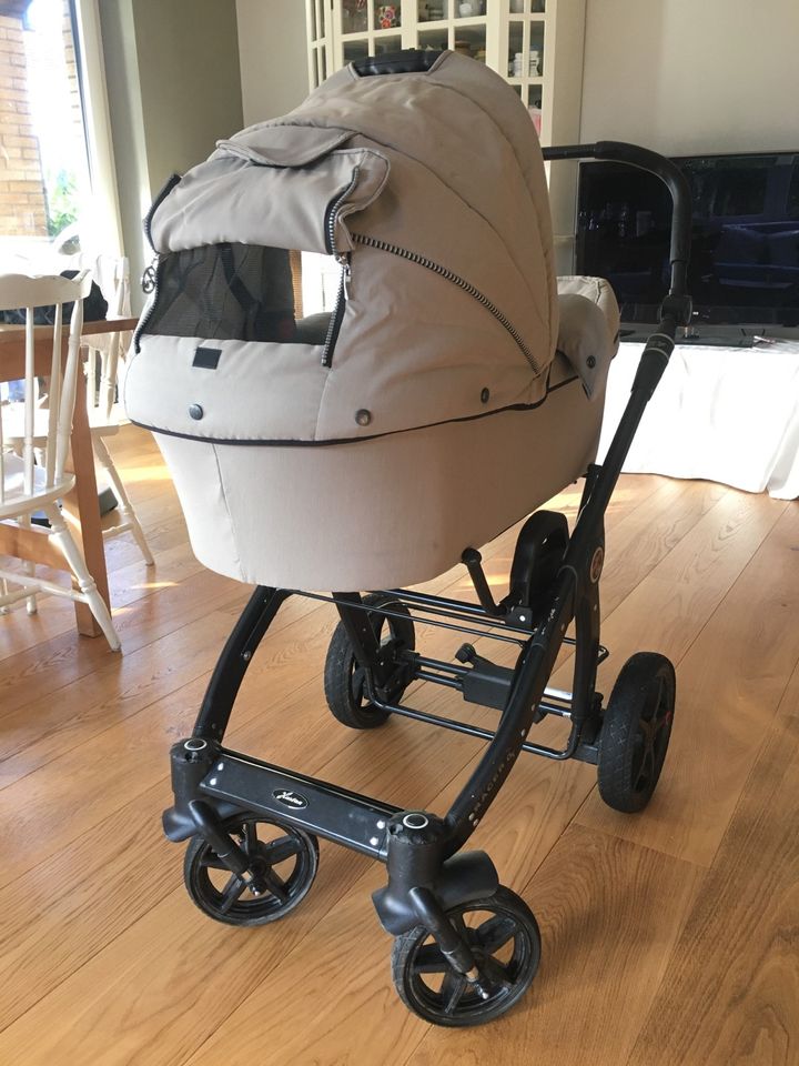 Kinderwagen Buggy Hartan Racer GT schwarz grau / beige in Köln