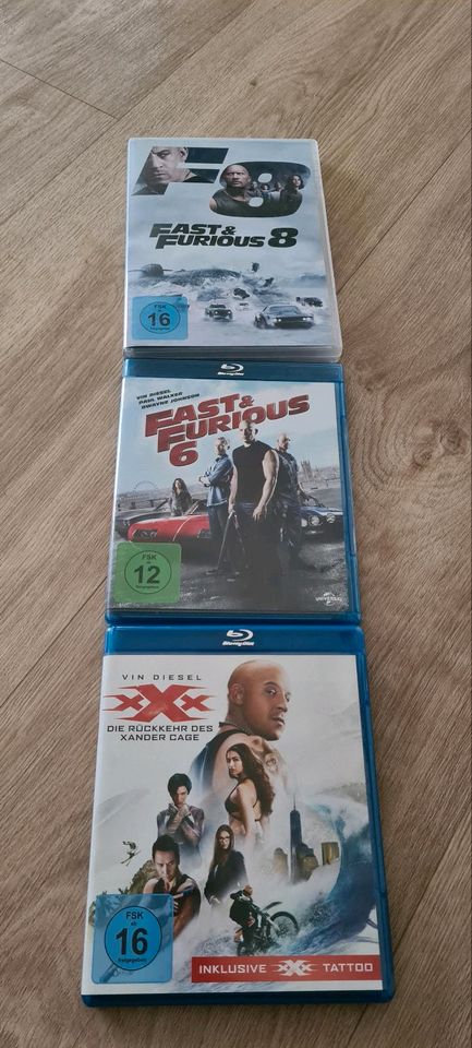 Fast & Furious 6 und 8, XXX, Vin Diesel Bluray in Lauda-Königshofen