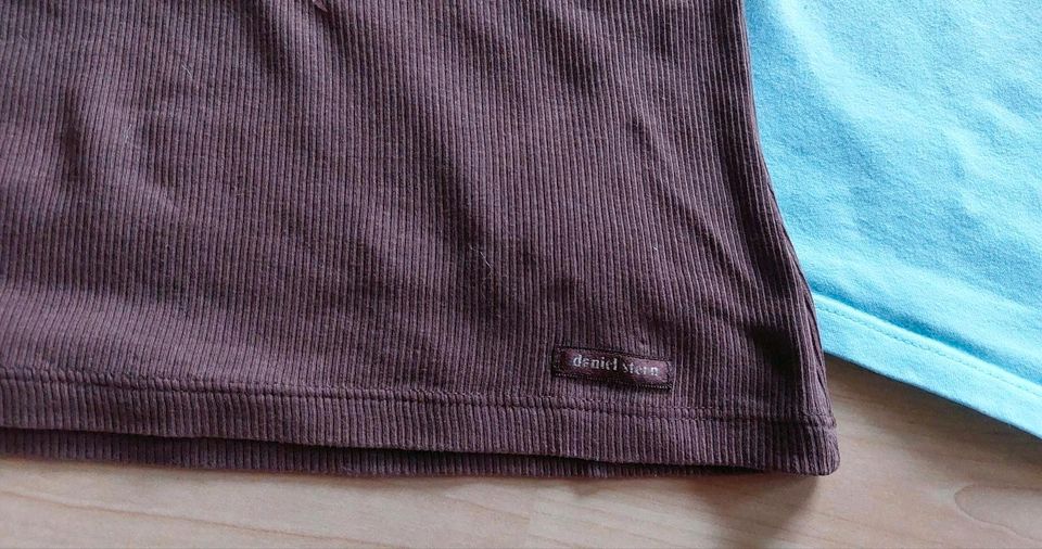 Basic TOPs 4: Daniel Stern, S/M 36/38 hellblau braun rosa Strass in Stollberg