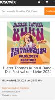 Konzert- Eintrittskarte Dieter Thomas Kuhn. 08.05.24 Konstanz Baden-Württemberg - Blaustein Vorschau