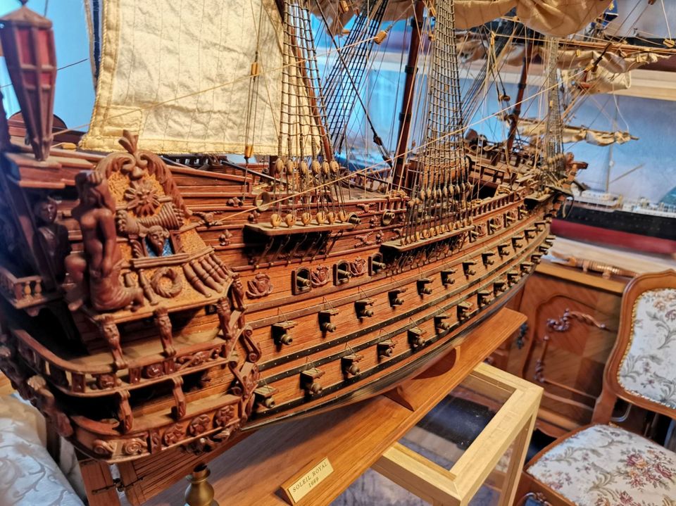 Modell des Segelschiffs Solei Royal Museumsqualität Schiff in Krackow