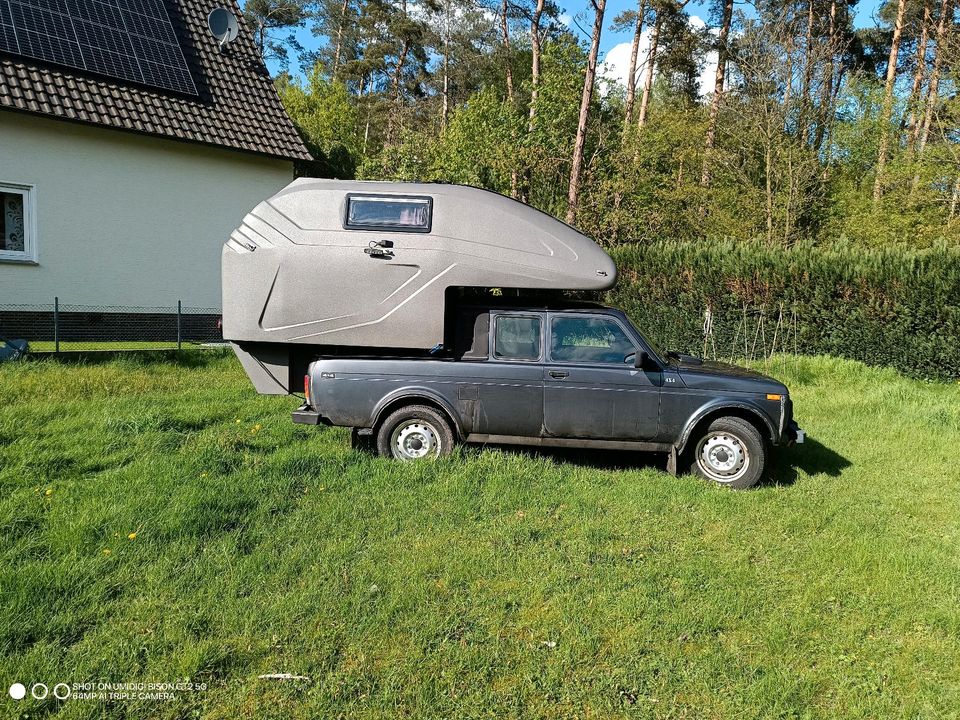 Lada Niva 4x4 Pick Up Exmo Wohnmobil mit Geocamper Wohnkabine in Gütersloh