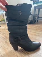 Stiefel Schwarz Janet D. 41 Echt Leder Brandenburg - Drebkau Vorschau