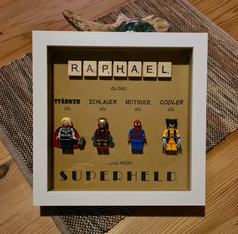 3D Bild SUPERHELD Geschenk PAPA Geburtstag Marvel Weihnachten in Hemer