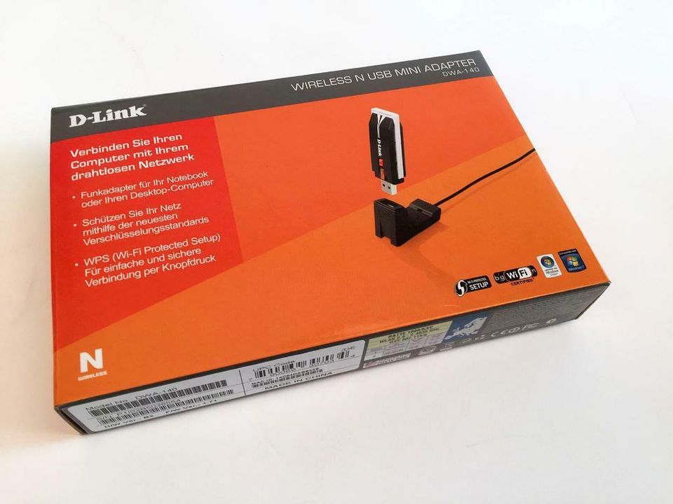 D Link Wireless N, USB Mini Adapter DWA - 140 Neu in Meisenheim