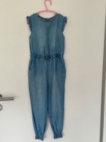 Denim Onesie Overall Jumpsuit Jeans Mädchen Gr 116 blau Hessen - Brombachtal Vorschau