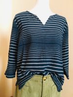 Esprit Pullover Shirt Bluse Tunika Baumwolle blau gestreift M Thüringen - Erfurt Vorschau