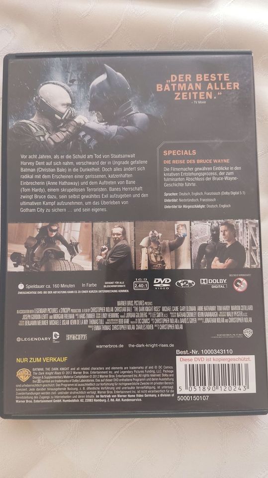 Wie Neu DVD Batman The Dark Knight Rises dvd in Offenbach
