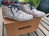 Maruti Schuhe Gr 38 Ponyfell beige braun Leo Muster Nordrhein-Westfalen - Witten Vorschau