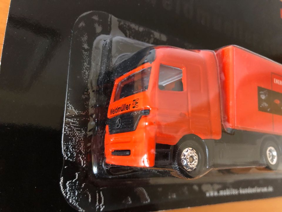 Werbetruck MB Actros Weidmüller Modell-LKW 1/87 selten sammeln in Detmold