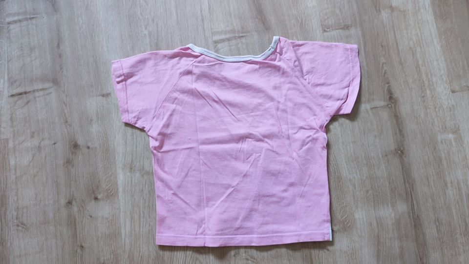 Mädchen T-Shirt mit Hello Kitty Motiv, weiß/pink, ca. Gr.98 in Oberasbach