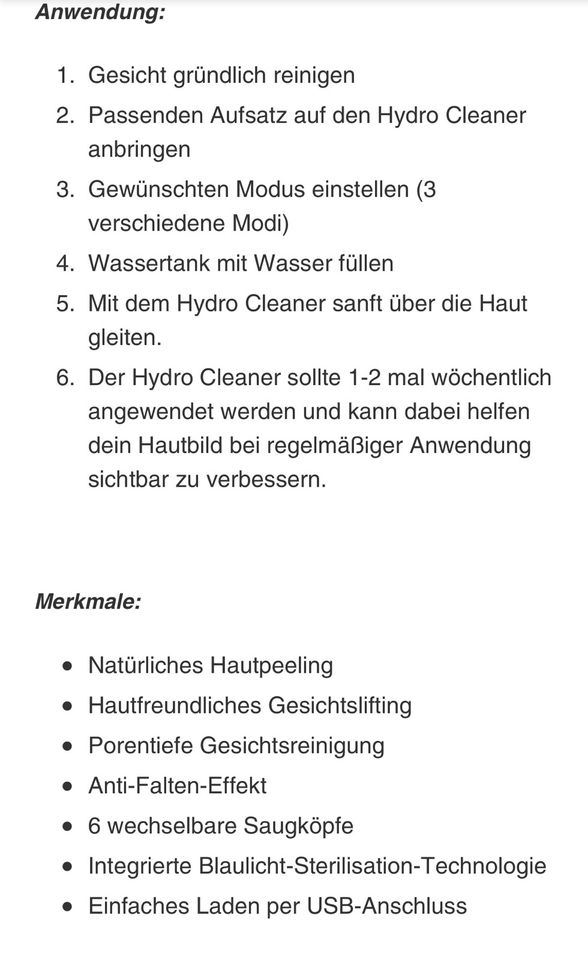 Hydro Pore Cleanser OVP in Essen
